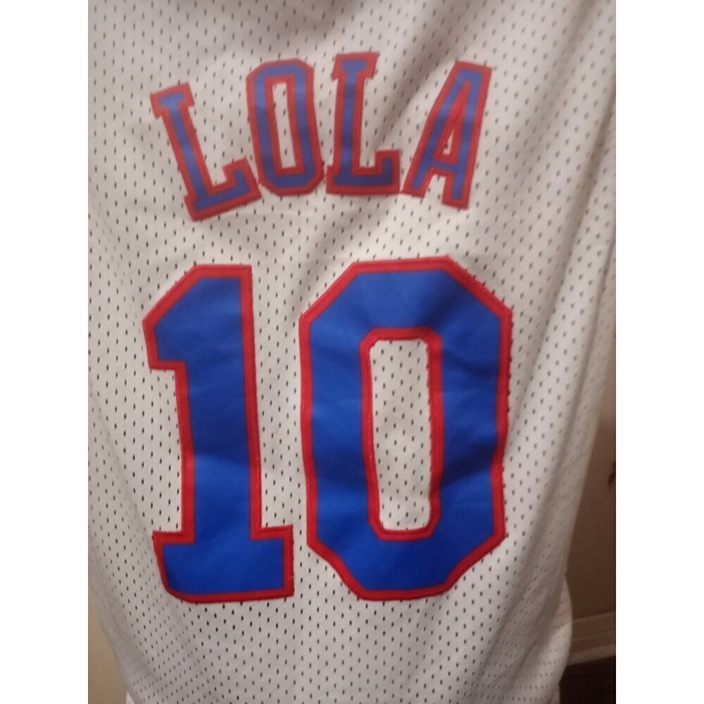 Looney Tunes Space Jam Tune Squad Basketball Jersey Adult Medium M Lola 10 White - Picture 5 of 8